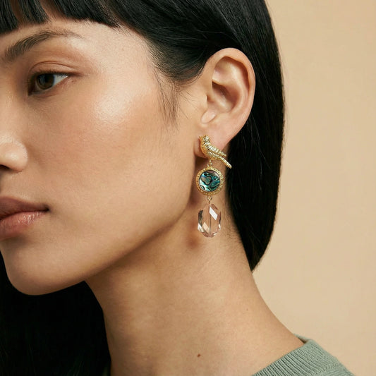 Songbird Abalone Drop Earrings